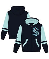Outerstuff Preschool Navy Seattle Kraken Face Off Full-Zip Hoodie