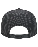 New Era Men's Black Miami Heat Midnight Ink Pop Outline 9FIFTY Snapback Hat