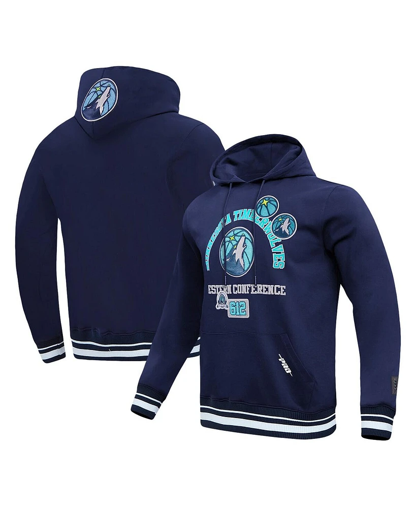 Pro Standard Men's Navy Minnesota Timberwolves Area Code Pullover Hoodie