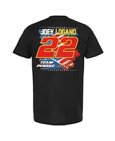 Team Penske Men's Black Joey Logano Shell/Pennzoil Patriotic Car T-Shirt