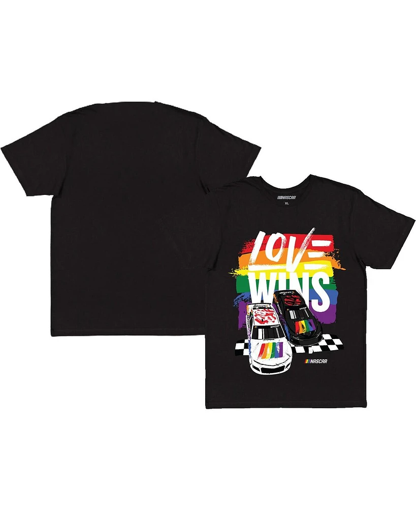 Checkered Flag Sports Men's Nascar Love Wins Pride T-Shirt