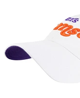 '47 Brand Women's White Clemson Tigers Pensacola Clean Up Adjustable Hat