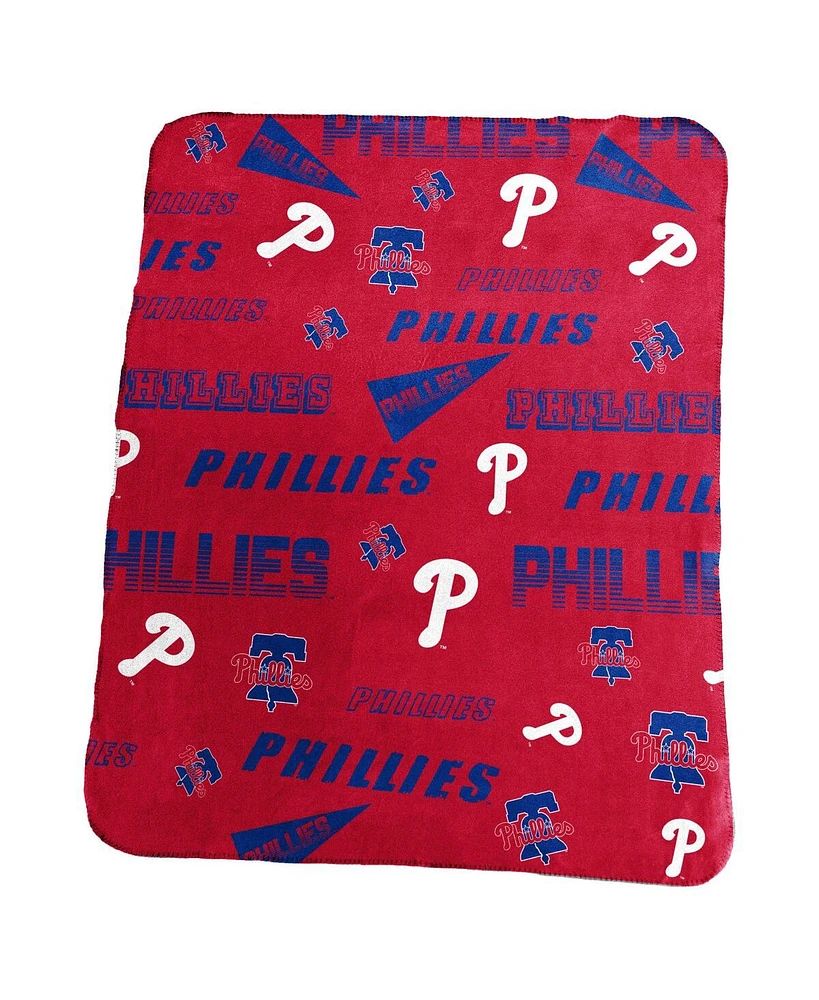 Logo Brands Philadelphia Phillies 50" x 60" Classic Fleece Blanket