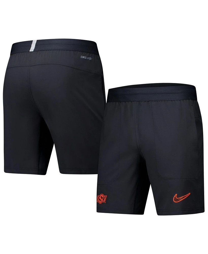 Nike Men's Black Oklahoma State Cowboys 2024/25 Sideline Performance Woven Shorts