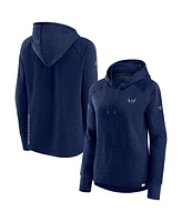Fanatics Women's Heather Navy Washington Capitals Authentic Pro Pullover Hoodie