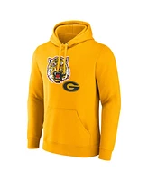 Fanatics Men's Gold Grambling Tigers Primary Logo Pullover Hoodie