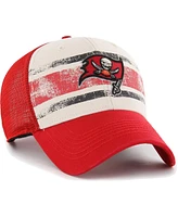 '47 Brand Men's Cream/Red Tampa Bay Buccaneers Breakout Mvp Trucker Adjustable Hat