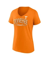 Fanatics Women's Tennessee Orange Volunteers Fundamentals Script Foil T-Shirt