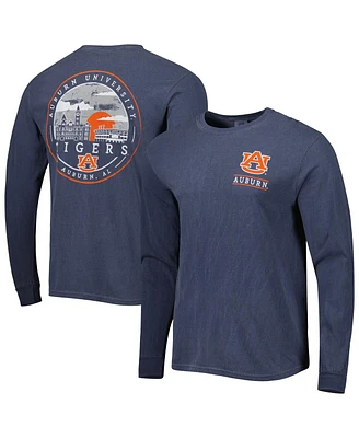 Image One Men's Navy Auburn Tigers Circle Campus Scene Long Sleeve T-Shirt