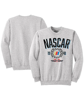 Nascar Classics Men's Heather Gray Team Pullover Sweatshirt