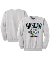 Nascar Classics Men's Heather Gray Team Pullover Sweatshirt