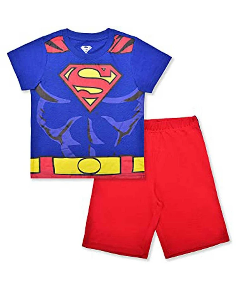 Children's Apparel Network Preschool Blue Superman T-Shirt and Shorts Set