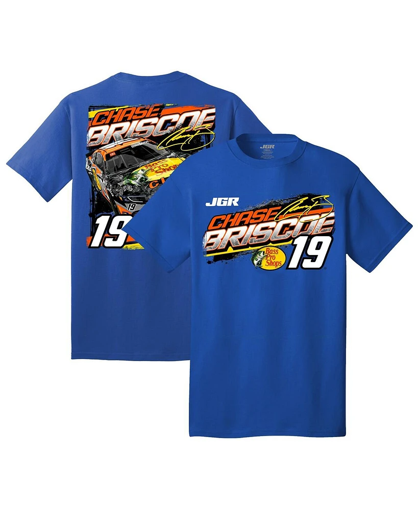 Joe Gibbs Racing Team Collection Men's Royal Chase Briscoe Bass Pro Shops Car T-Shirt