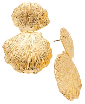 I.n.c. International Concepts Gold-Tone Shell Statement Earrings, Exclusively at Macy's