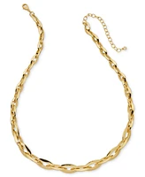 On 34th Gold-Tone Chain Link Collar Necklace, 18" + 3" extender, Exclusively at Macy's