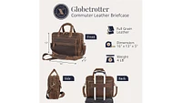 Luxorro Large Leather Briefcase - Capacity & Elegant