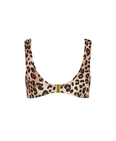 City Chic Plus Vigo Print Underwire Bikini Top