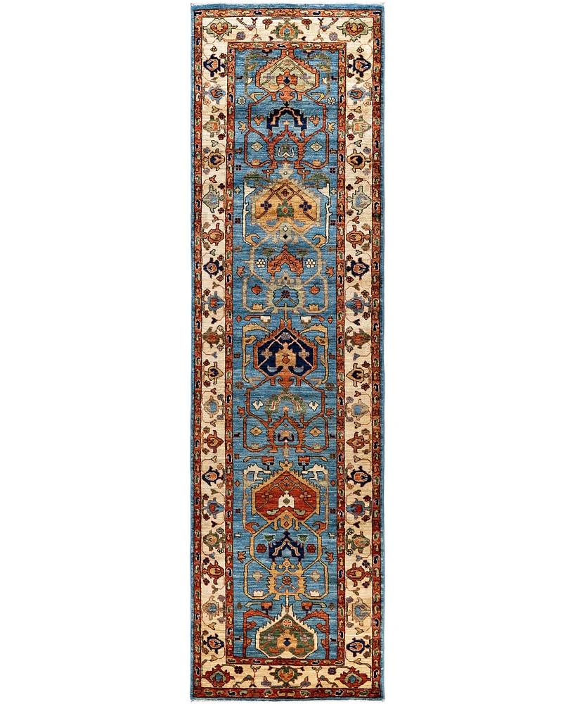 Adorn Hand Woven Rugs Serapi M1945 2'7''x9'11'' Runner Area Rug