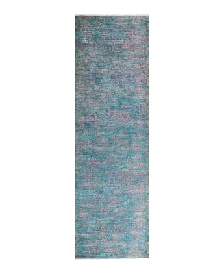 Adorn Hand Woven Rugs Vibrance M1842 3'1''x10'7'' Runner Area Rug