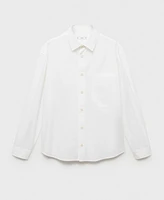 Mango Men's Regular-Fit Cotton Pocket Shirt