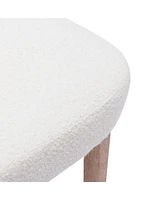 Mid-Century Modern Upholstered Boucle Dining Chair (Set of 6)