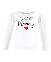 Hudson Baby Baby Girls Hudson Long Sleeve T-Shirts Mommy Red Black, 18-24 Months