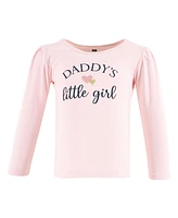 Hudson Baby Baby Girls Hudson Long Sleeve T-Shirts Daddy Pink Navy, 18-24 Months