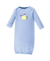 Hudson Baby Baby Girls Hudson Cotton Gowns, Lemon, Preemie/Newborn