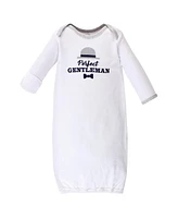 Luvable Friends Baby Boys Cotton Gowns, Gentleman, Preemie/Newborn