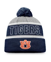 Top of the World Men's True Navy Auburn Tigers Two-Tone Cuffed with Pom Knit Hat