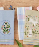 Design Imports Oh Hoppy Day Cotton Dishtowels Set