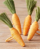 Design Imports Carrot Napkin Ring, Set of 4