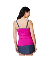 Free Country Women's Double Strap Tankini Top