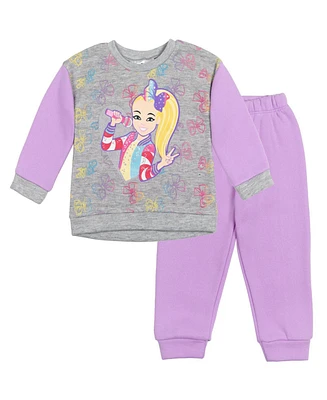 Jojo Siwa Girls Fleece Sweatshirt and Pants Set
