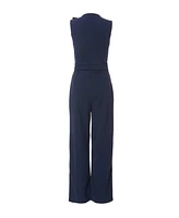 Quiz Women's Scuba Crepe Buckle Frill Detail Jumpsuit