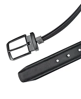 Kenneth Cole Reaction Men's 2-in-1 Fabric Inlay Reversible Stretch Belt