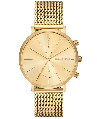 Michael Kors Men's Blake Multifunction Gold-Tone Mesh Watch, 42mm