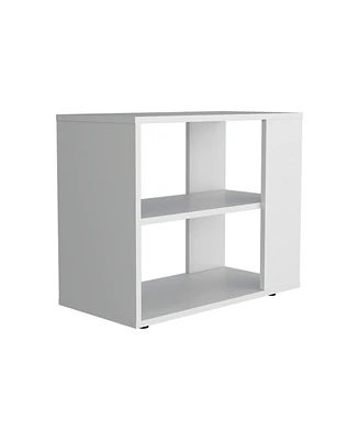 Cavalero Sideboard Table, 4 Legs, 2 Shelves, White