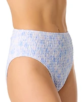 Salt + Cove Juniors' Smocked High-Waist Swim Bottoms, Exclusively at Macy's