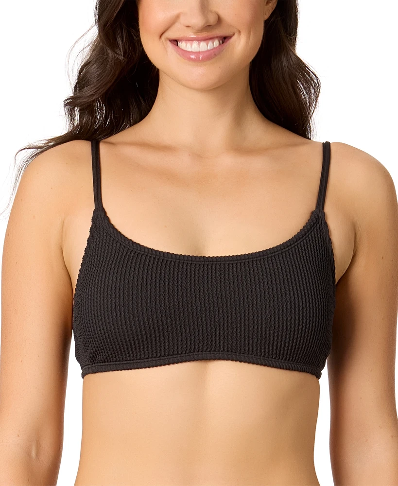 Salt + Cove Juniors' Ribbed Scoop-Neck Bralette Bikini, Exclusively at Macy's