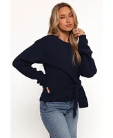 Petal and Pup Women's Ettie Wrap Side Tie Knit Sweater