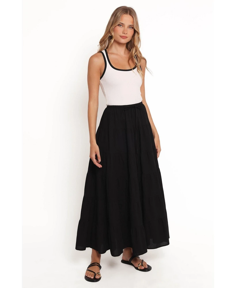 Petal and Pup Women's Archy Tiered Maxi Skirt