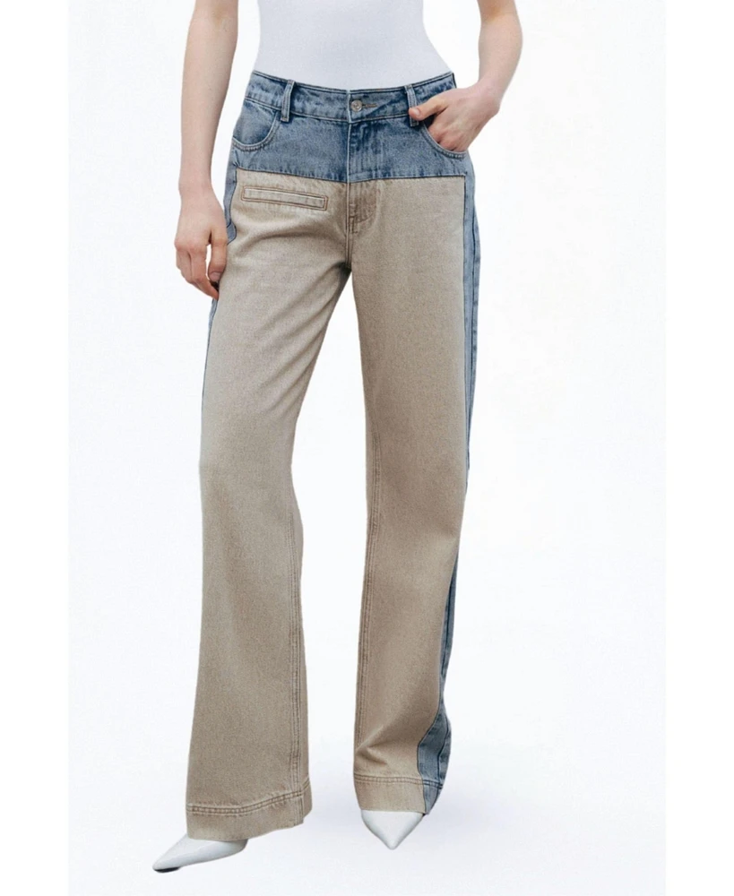 Nocturne Women's Washed High Waist Jeans