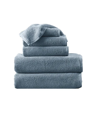 Linery & Co. Cotton Textured -Piece Bath Towel Set