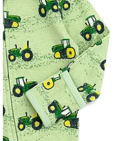 John Deere Baby Boys Ribbed Zip Up Sleep N' Play Coverall