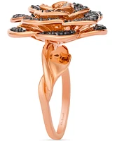 Le Vian Chocolate Ombre Diamond Rose Ring (1-1/2 ct. t.w.) in 14k Rose Gold
