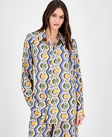 Tahari Asl Women's Printed Blouse
