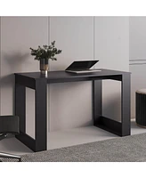 Melb Writing Desk with Ample Workstation and Sturdy Legs, White