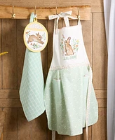 Design Imports Hello Spring Bunny Embellished Cotton Kitchen Gift, Set of 3