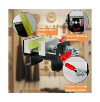 Wosofe Golf Club Regrip Vise Tool Golf Club Gripping Station Quick Shaft Clamp Grip replacement tool package Rubber Non-Slip Manual Handle Easy to Ins